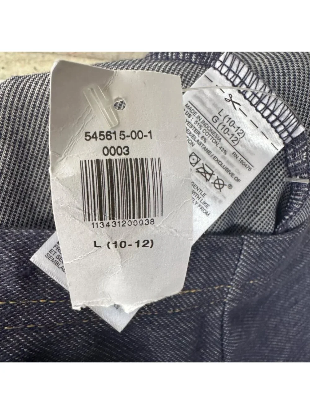 Old Navey Big Girl legging Size L(10-12) blue CCotton Blend Old Navy Jegging New